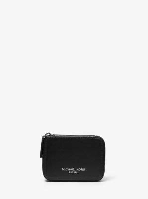 michael kors leather travel pill case black one size|Amazon.com: Michael Kors Travel Pouch.